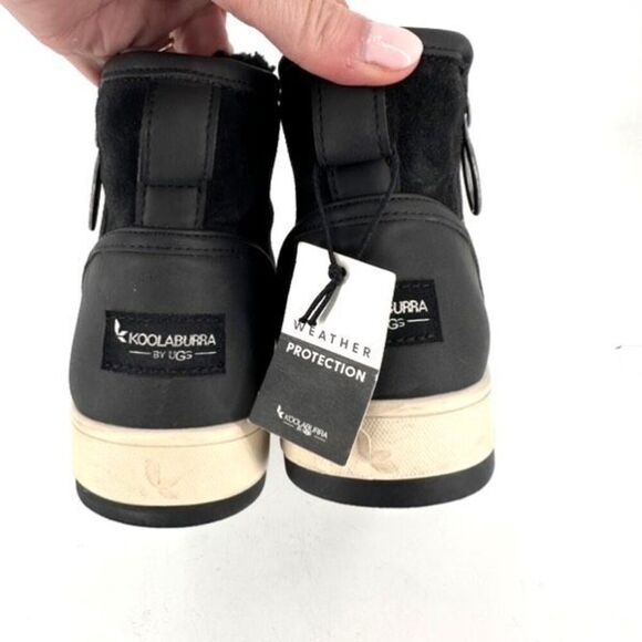 NWT Koolaburra by Ugg Tynlee Faux Sherpa Lined Zip‎ Boot Gray Size 8 - Picture 4 of 10